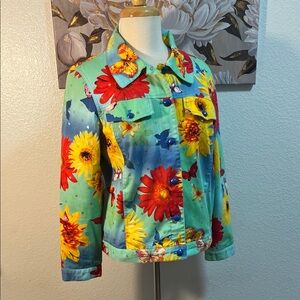 Vintage Redd Jeans Floral Denim Jacket